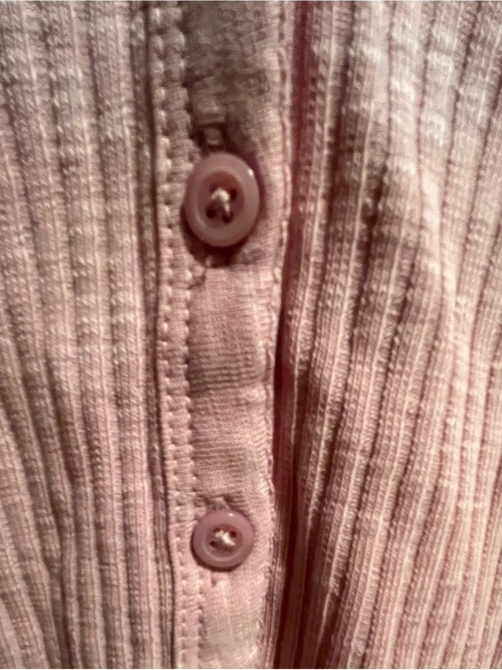 Old Navy Pink Ribbed Button Cardigan - Picture 5 of 6